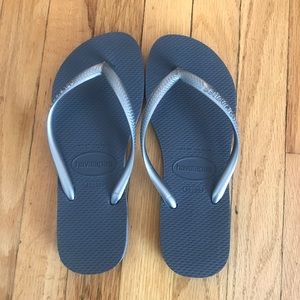 Havaianas, grey/silver, size 6